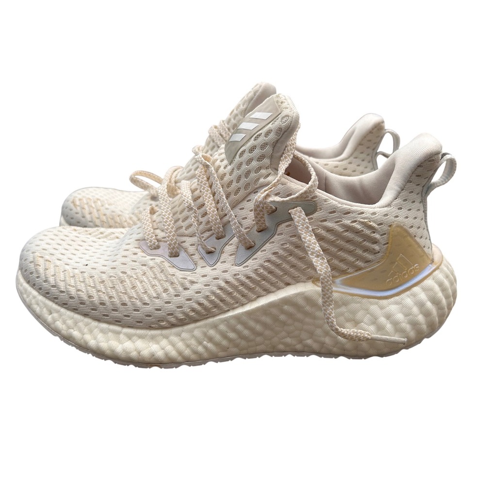 Adidas‎ Alphaboost Running Shoes Mens 6 Cream White EH3314 Sample Sneakers